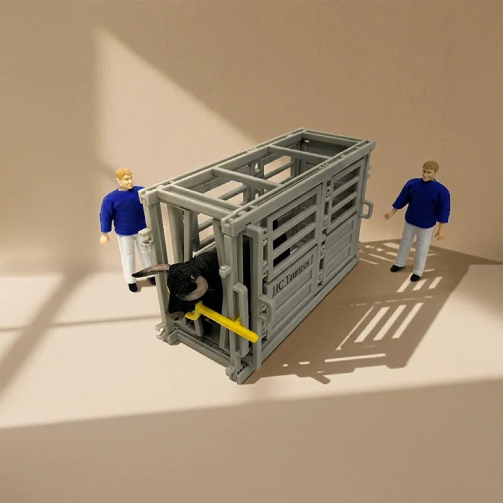 Cajon de marcaje toros miniatura artesanal