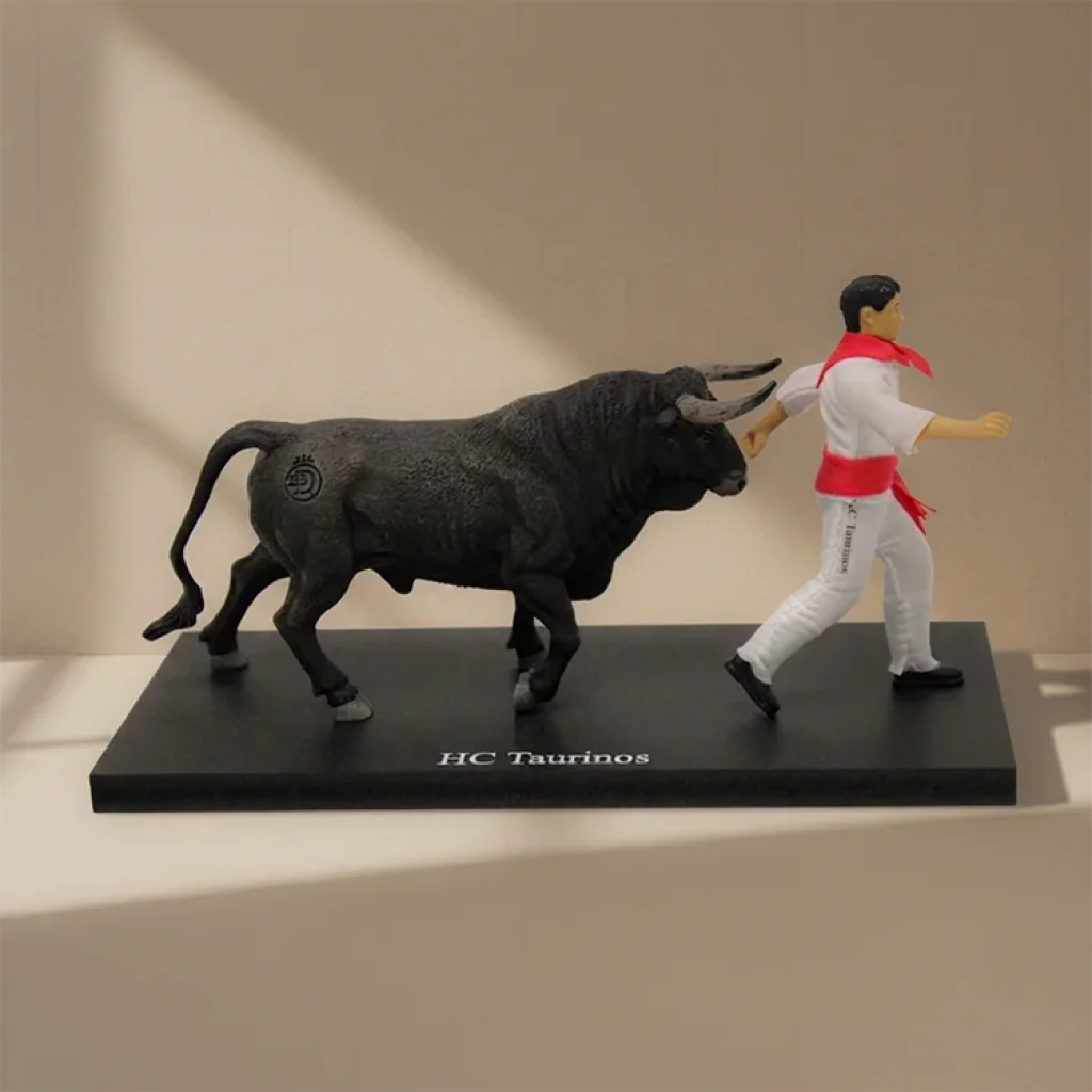 Maqueta San Fermin miniatura artesanal