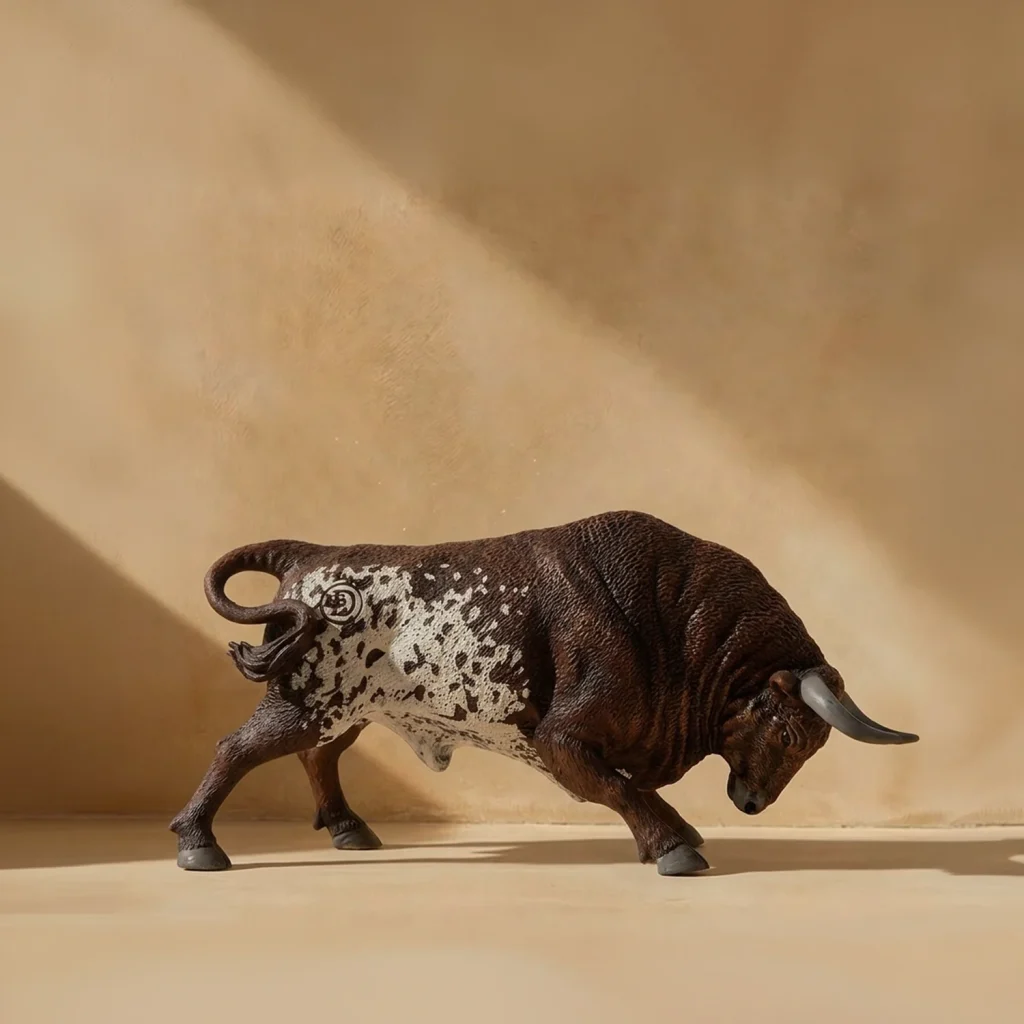 Toro agachado salinero miniatura