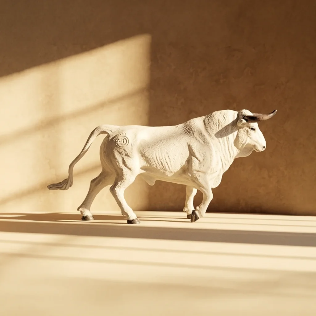 Toro bravo albahio miniatura