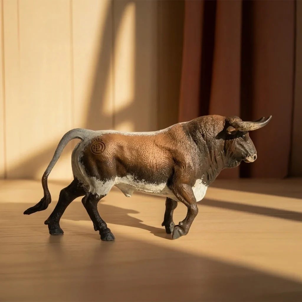 Toro aparejado castano miniatura