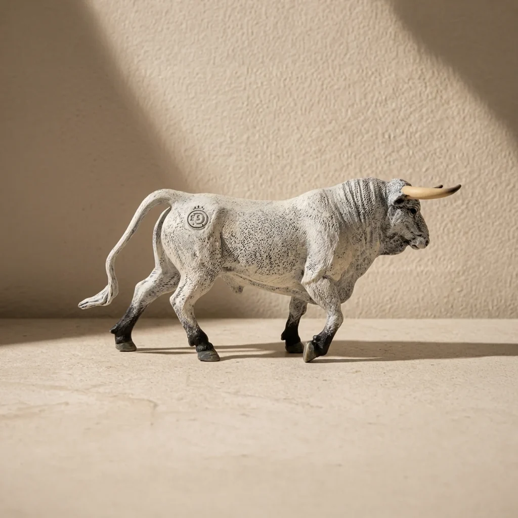 Toro bravo cardeno claro miniatura