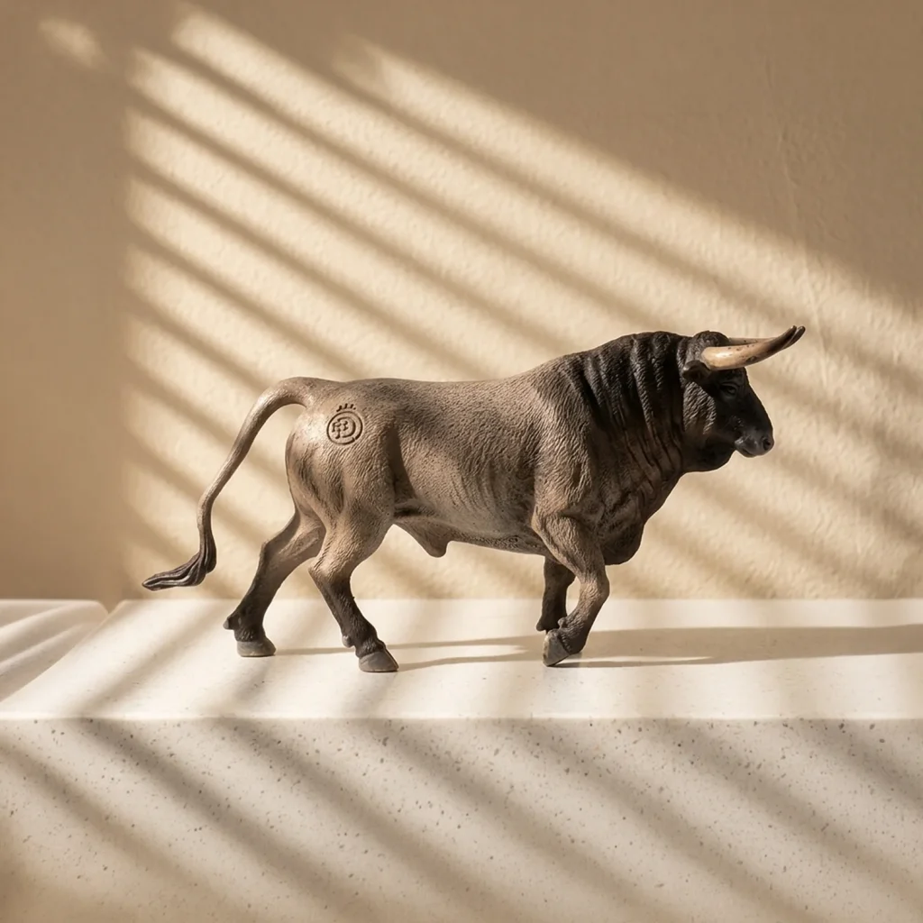 Toro bravo cardeno miniatura