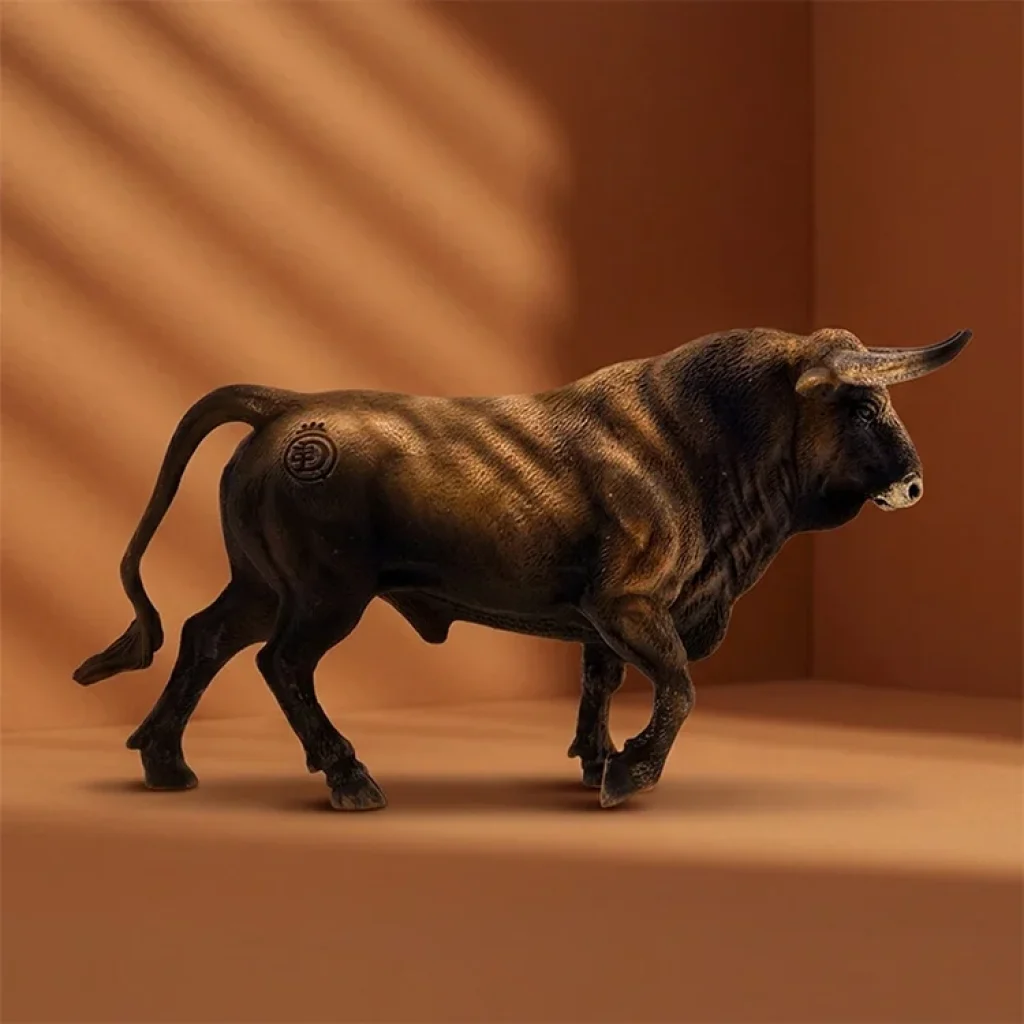 Toro bravo castano miniatura